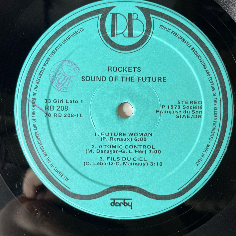 Винтажная виниловая пластинка LP Rockets Sound Of The Future (Италия 1979)