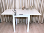 Раскладной стол Glossy White, прямоугольный