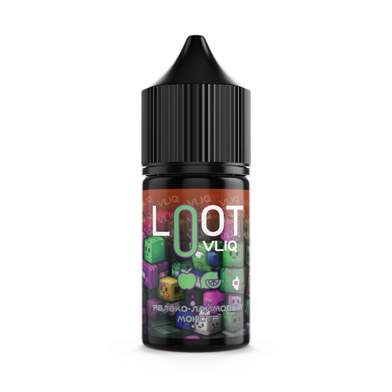 Жидкость (М) VLIQ Loot Zero (27 мл, 0 мг) Apple Lime Monster