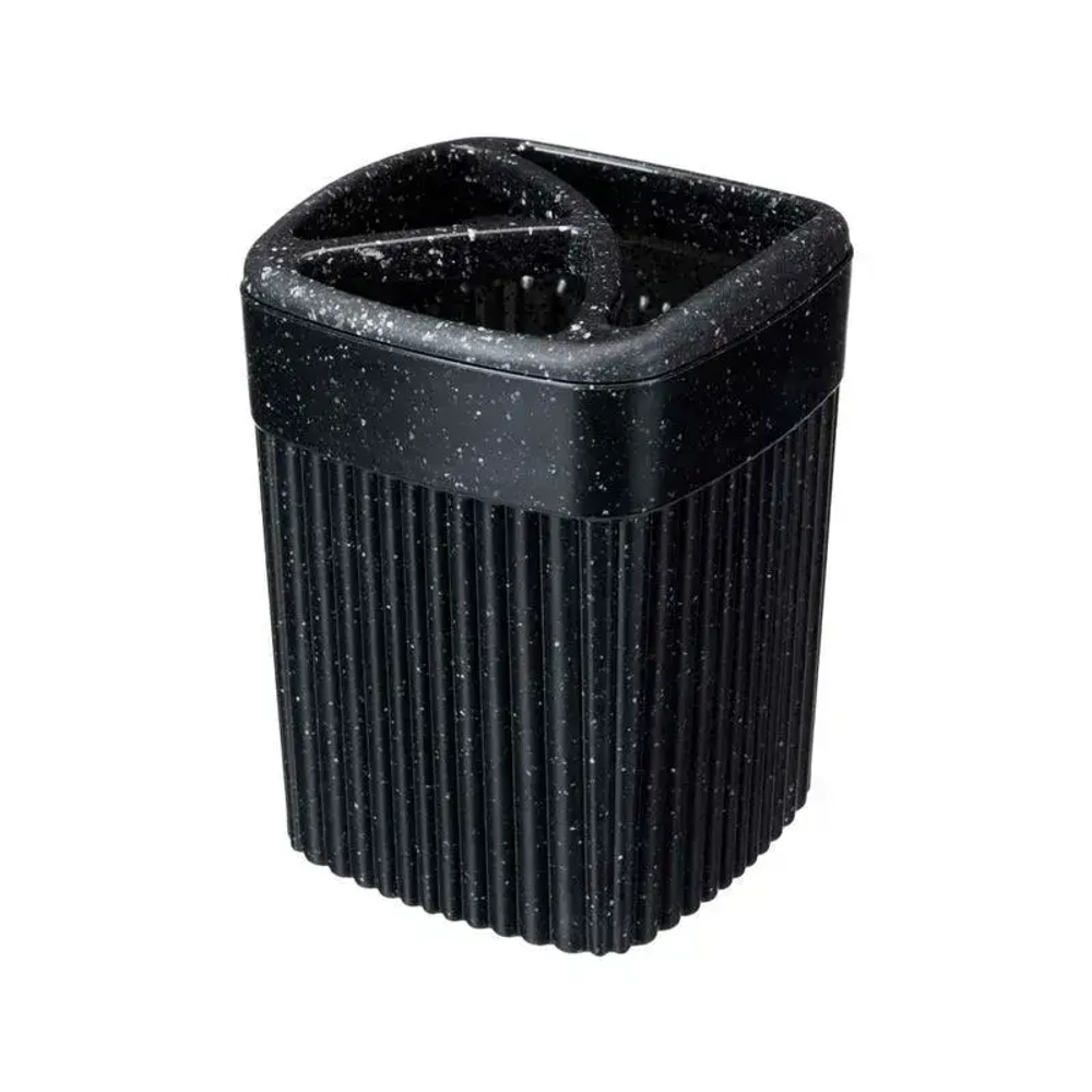 Стакан для зубных щеток velvet 90х119мм, 0,65л (черный гранит) (комплект 18 шт)