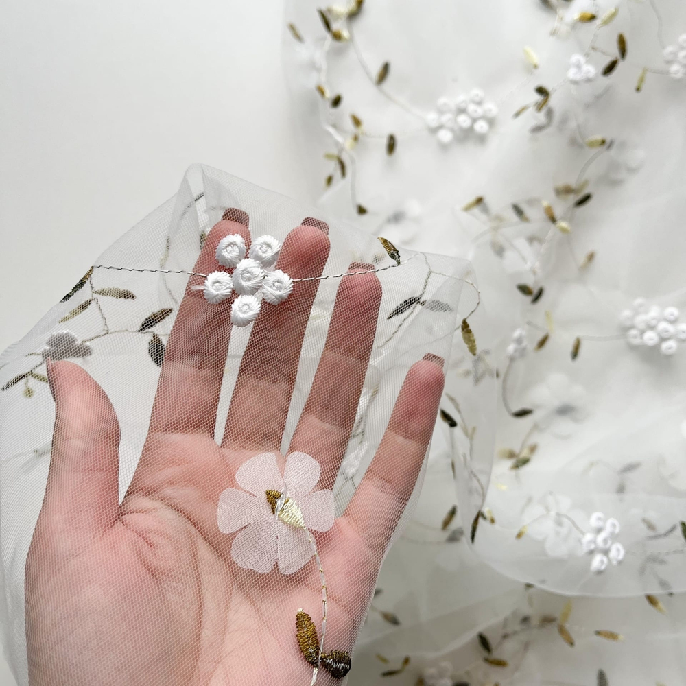 Фатин Белые цветы