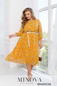 Платье 2448-желтый Minova
