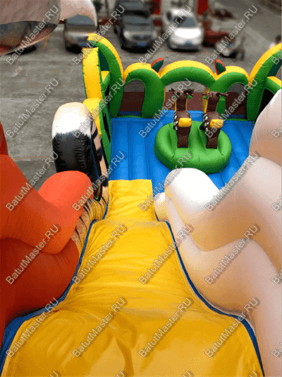 Надувная горка "Большой тигр", 10*5.5*8 м