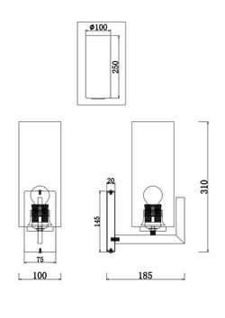 Бра Maytoni Fortano MOD089WL-01BS