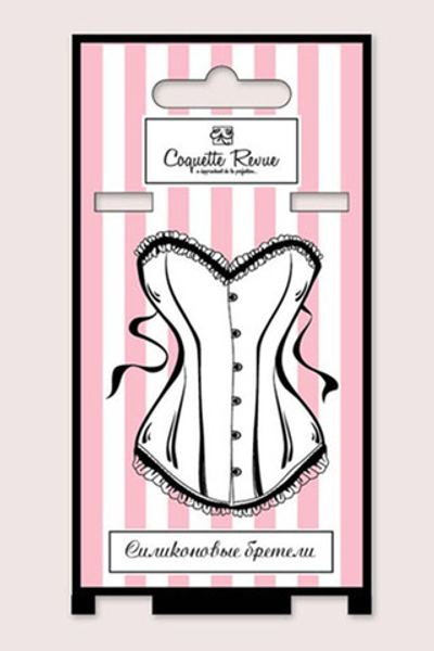 Бретели силиконовые (с пластиковым крючком) 15 мм 38022