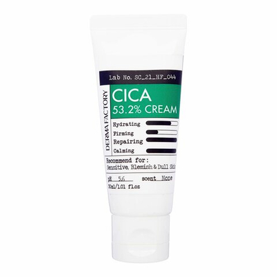 Derma Factory Крем для лица увлажняющий с экстрактом центеллы - Cica 53.2% cream, 30мл