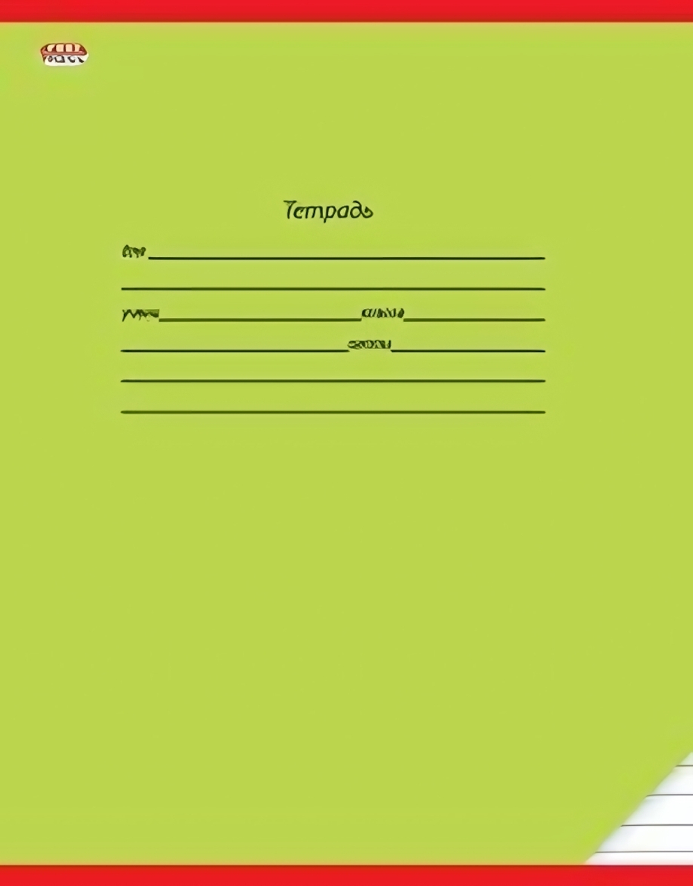 Тетрадь А5 12л. лин. классика ЗЕЛЕНАЯ (12-9185)(Проф-Пресс)
