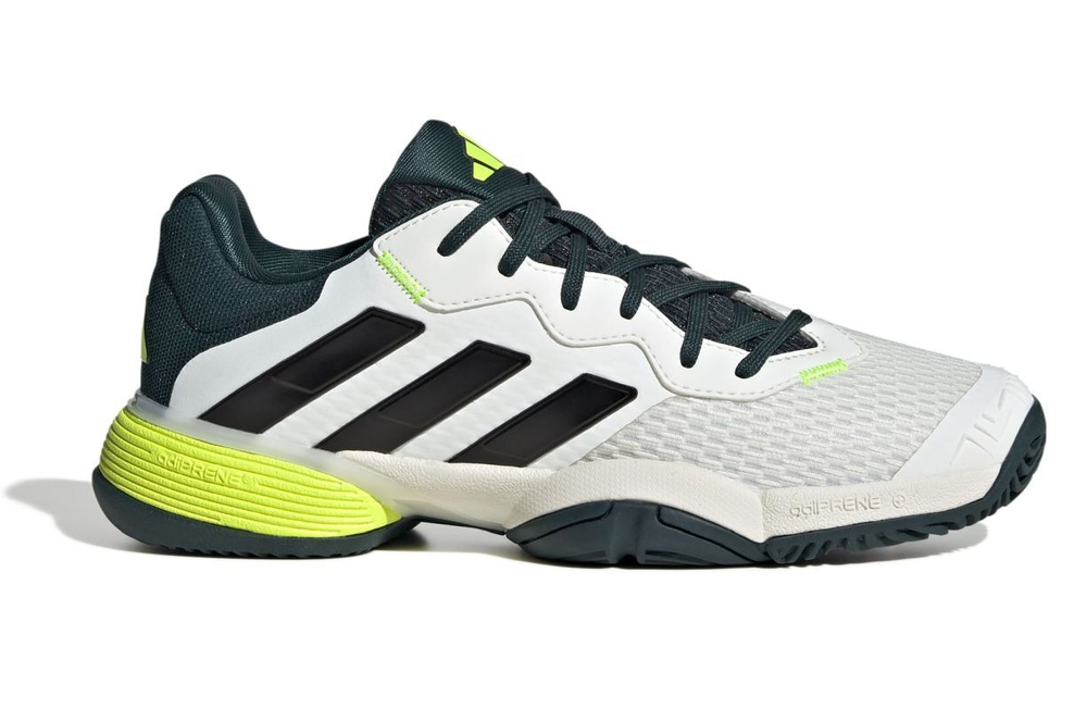 Детские Кроссовки теннисные  Adidas Barricade K - off white/core black/aurora ivy
