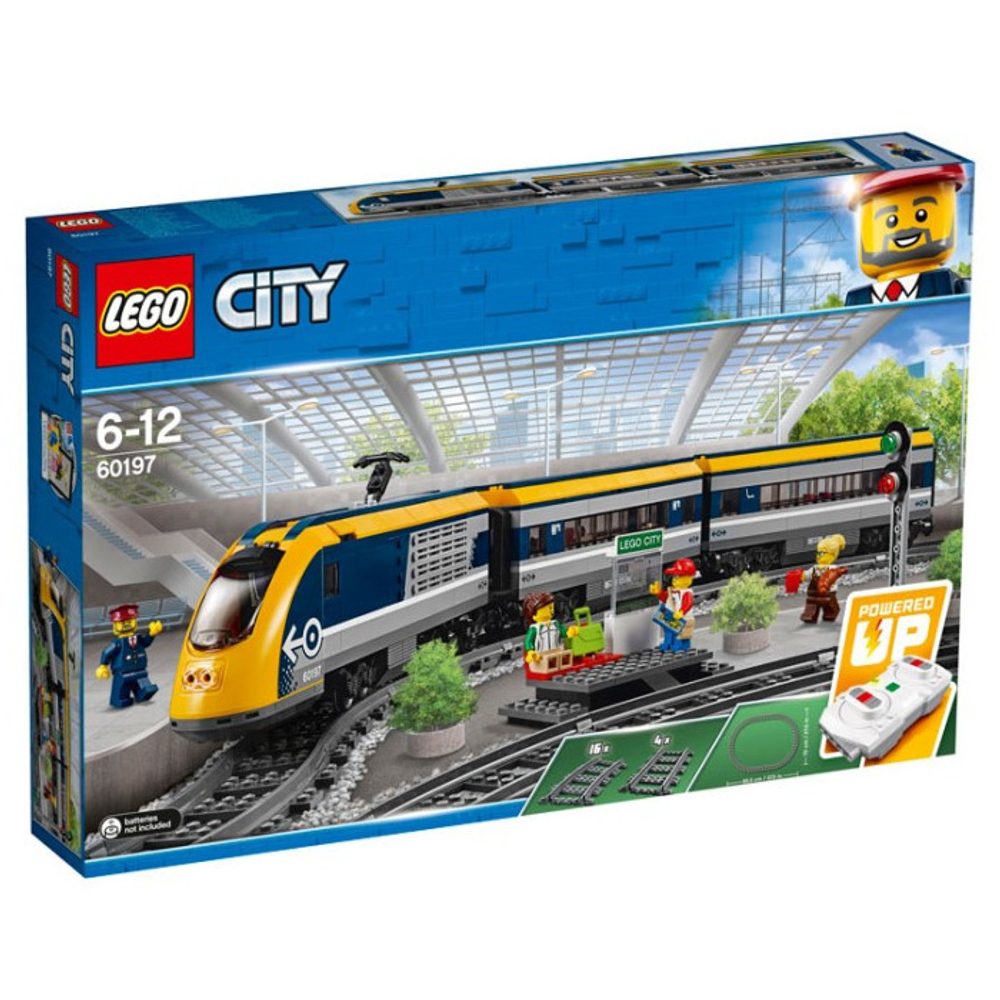 LEGO City: Пассажирский поезд 60197 — Passenger Train — Лего Сити Город