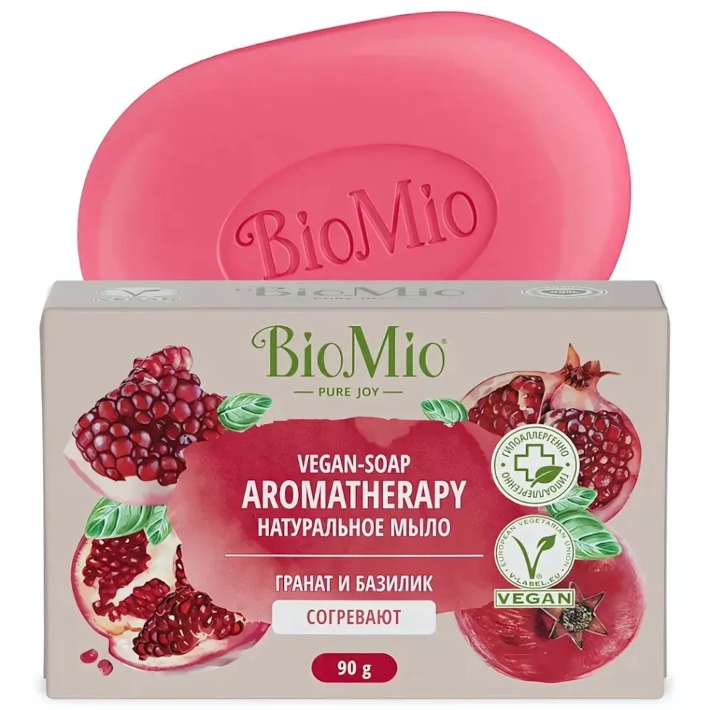 Мыло туалетное BIOMIO SOAP Гранат и базилик 90 г