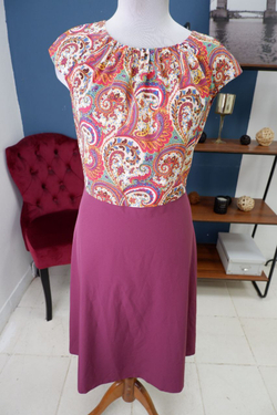 Платье комбинированное 46 размер