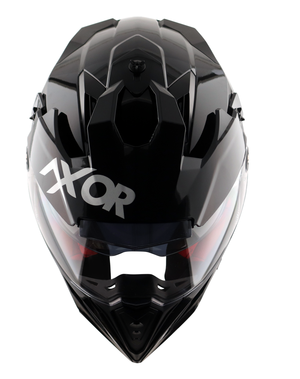 Шлем AXOR X-CROSS DUAL VISOR-E SC, с визором, цвет черный (XL)