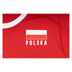 Баскетбольная футболка Adidas match T-shirt of Polish volleyball players Paris '24, red