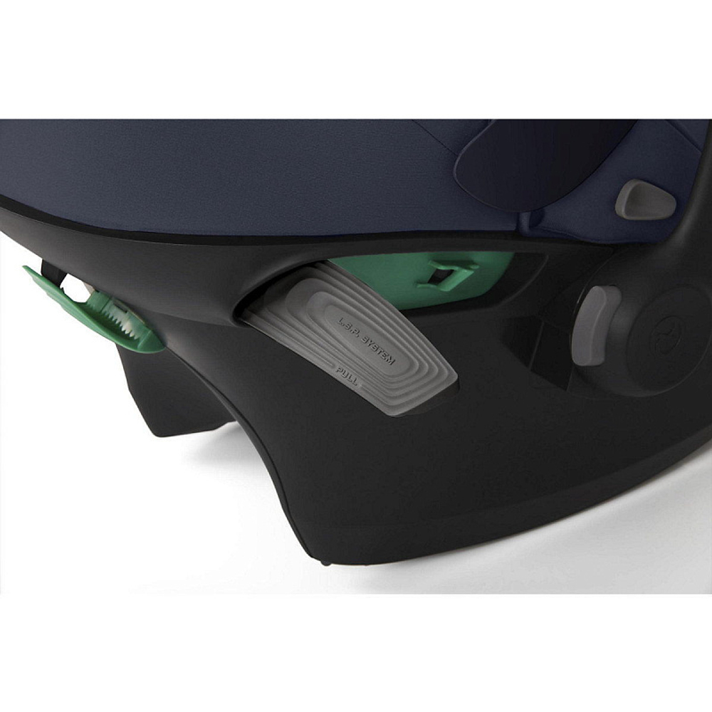 Коляска 3 в 1 Cybex Priam IV Chrome Brown complete и автокресло Aton S2 i-Size Ocean Blue Leaf Green