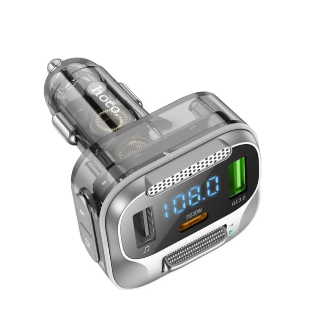 Автомобильный FM-трансмиттер HOCO E75 Bluetooth (черный)