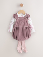 Комплект из трех предметов для девочек Next F68-229, Розовый, Белый