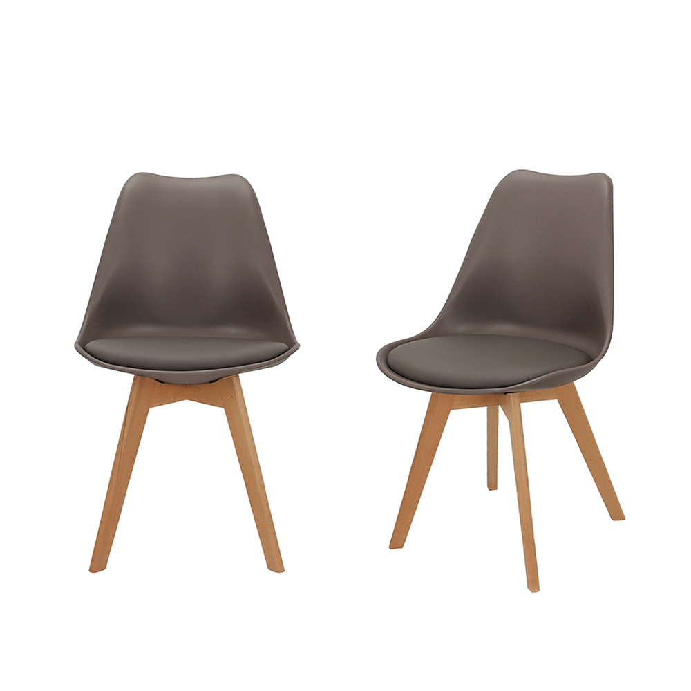 Комплект из 2-х стульев Eames Bon латте