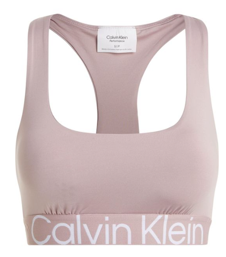 ТОП теннисный Calvin Klein Medium Support Sports Bra - gray rose