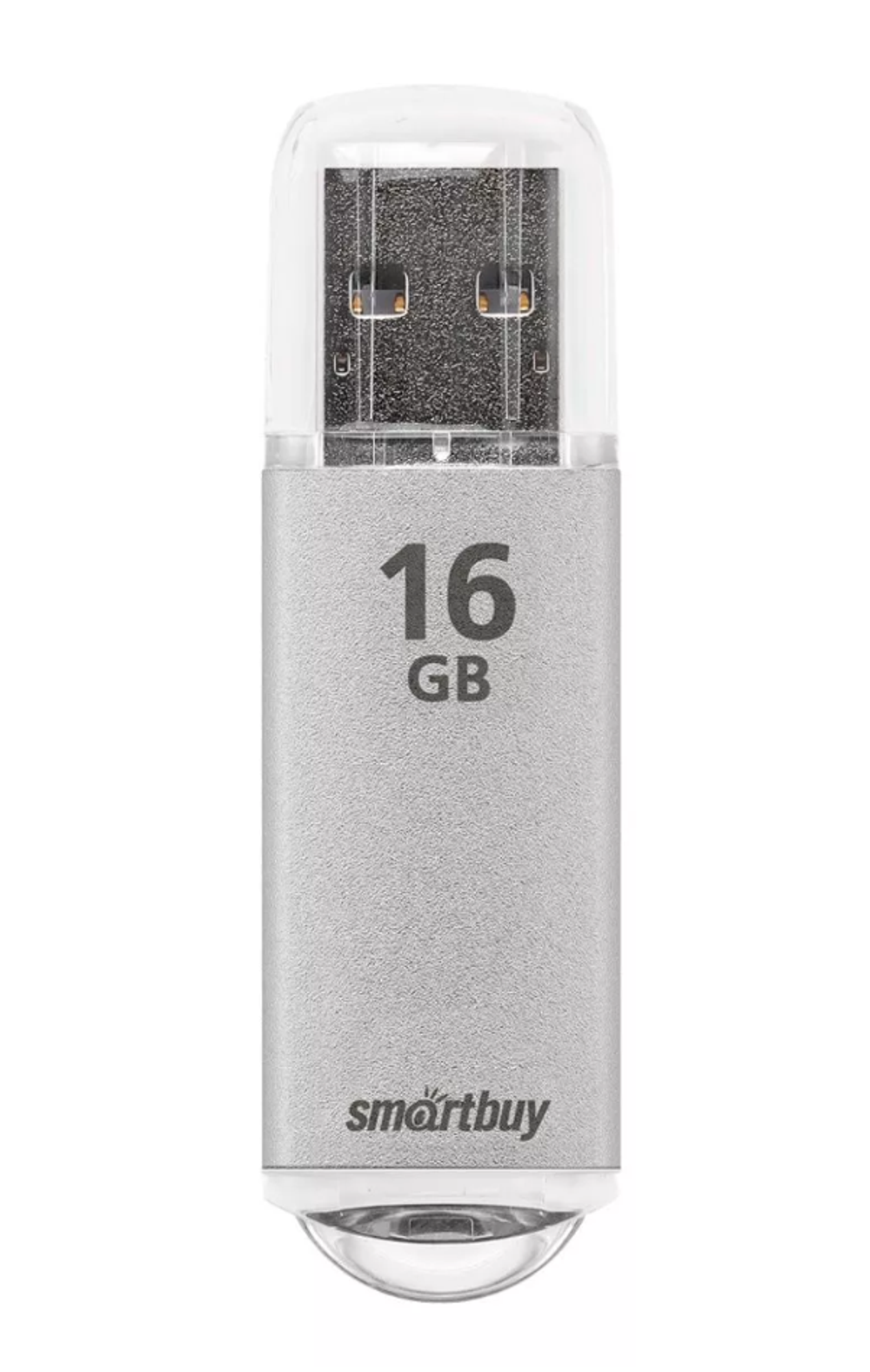 SmartBuy Флешка 16 Гб USB 2.0 Smartbuy V-Cut Серебряная