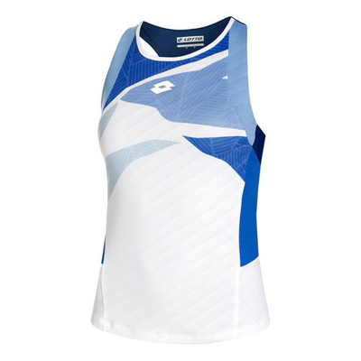 Женская теннисная майка Lotto Tech 1 D2 Tank Top Women - White, Blue