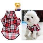 Кофта - рубашка фланелевая для мелких пород собак и кошек «BRO Style», цвет красный, р L