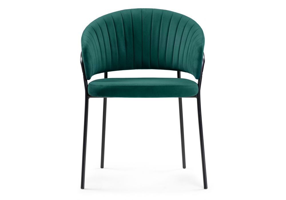 Стул на металлокаркасе Лео бирюзовый / черный