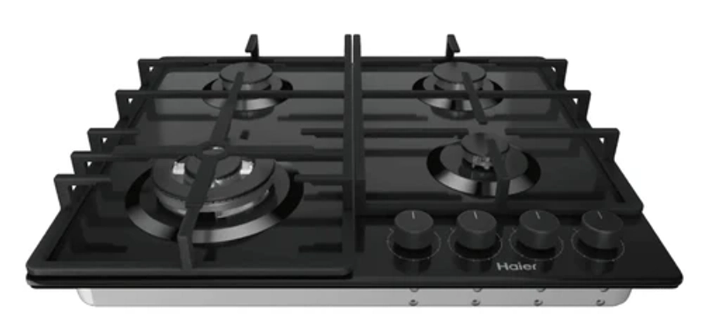 Варочная поверхность газовая HAIER HHQ-G64CTPB черное стекло