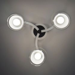 Citilux Кристи CL152130 Люстра потолочная Белая Хром