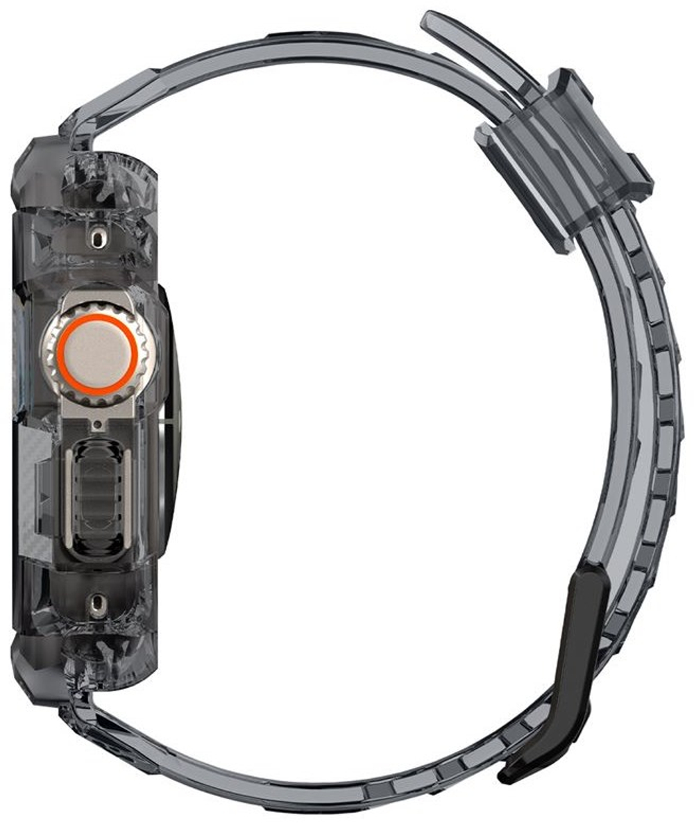 Ремешок с чехлом Spigen Rugged Armor Pro, space crystal для Apple Watch Ultra 2/Ultra 49mm