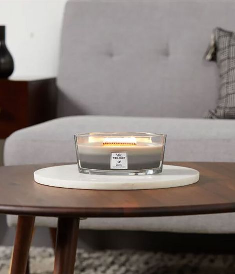 Летний лес, ароматическая свеча трилогия эллипс, WoodWick