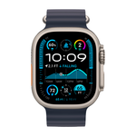 Умные часы Apple Watch Ultra 2 (2024) GPS + Cellular, 49mm, Natural Titanium Case with Navy Ocean Band, (Темно-синий)