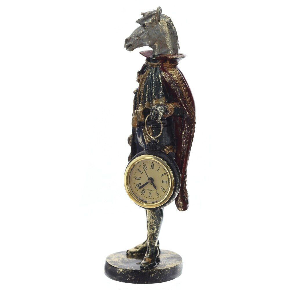 GAEM Фигурка декоративная "Лошадь" с часами D4см, (LR44x1), L12 W7,5 H24,5 см
