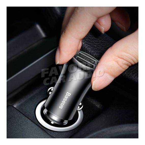 АЗУ 2USB Baseus F635 Gentleman 4800mA металл чёрный