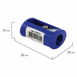 Точилка ПИФАГОР, без контейнера, пластиковая, ассорти
