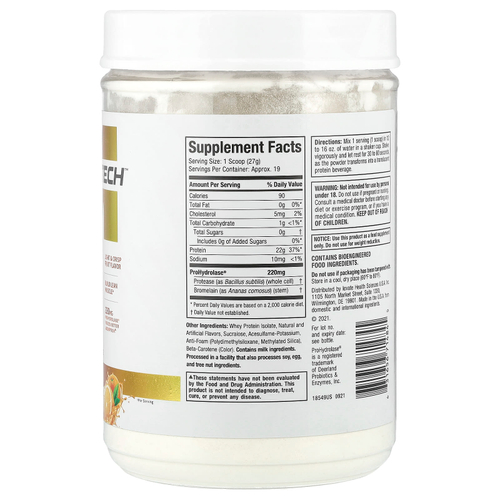 MuscleTech, ISO Whey Clear, сверхчистый изолят протеина, апельсиновый сок, 505 г (1,11 фунта)