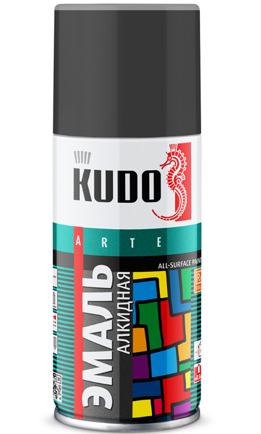 Аэрозольная алкидная краска Kudo , матовая, 210 мл