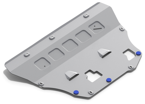 Защита картера и КПП Rival для Volvo S90 II (V - 2.0) (T5) 2016-н.в./Volvo V90 Cross Country (V - 2.0D) (D4) 2016-н.в./Volvo XC60 II (V - 2.0D) 2017-2021 2021-н.в./Volvo XC90 II (V - 2.0) (T6) 2014-2019 2019-н.в./Volvo XC90 II (V - 2.0D) (D5) 2014-2019 2019-н.в., штампованная, алюминий 3 мм, с крепежом, 333.5912.1