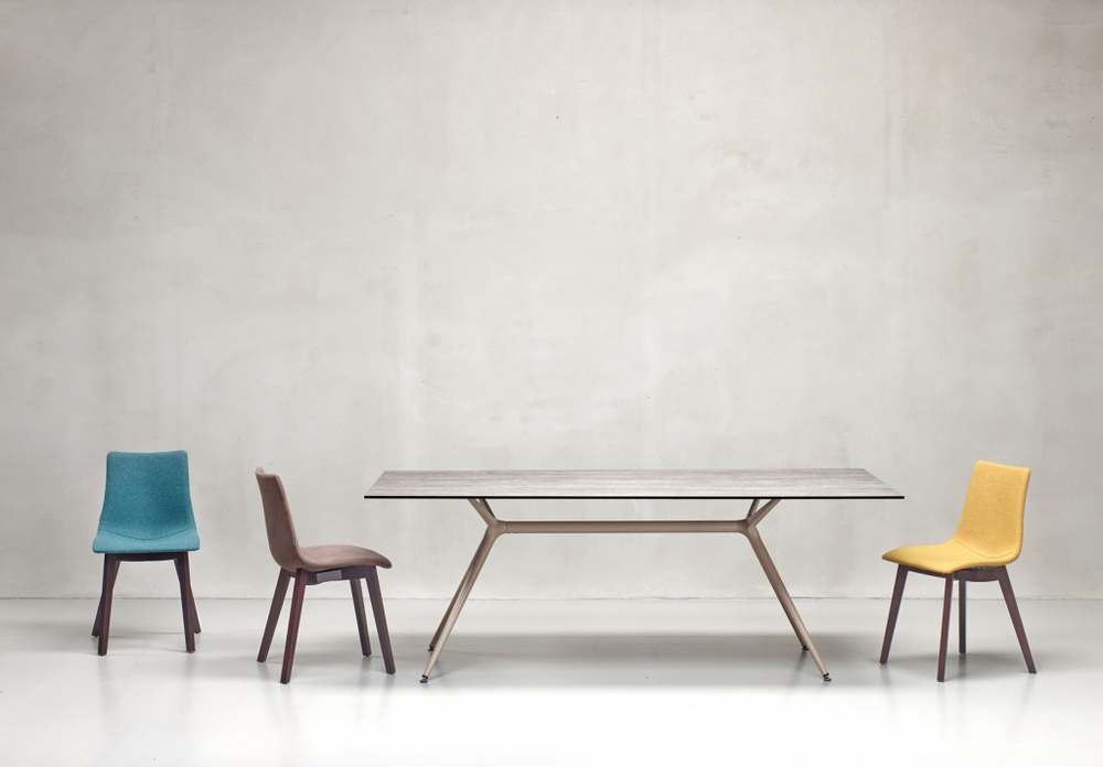 Стул с обивкой Scab Design Natural Zebra Pop, венге, морская волна