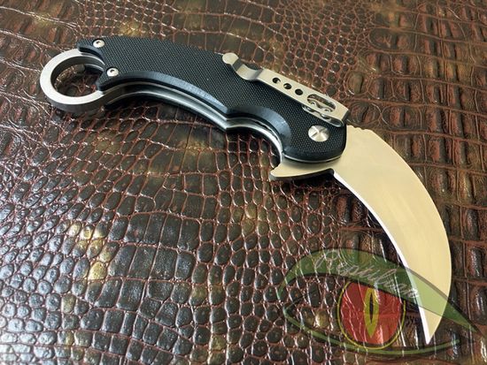 Складной нож керамбит Steelclaw КОНГО c клинком из стали D2, рукоять G10