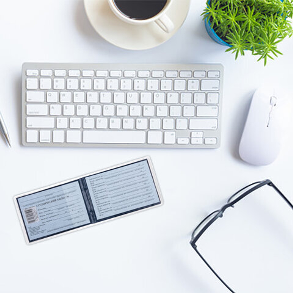 Обложка для студенческого билета, удостоверения, 110*75 мм, ПВХ, прозрачная, STAFF, 237588