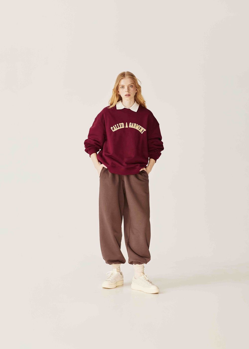 Толстовка Called a Garment College вишневая