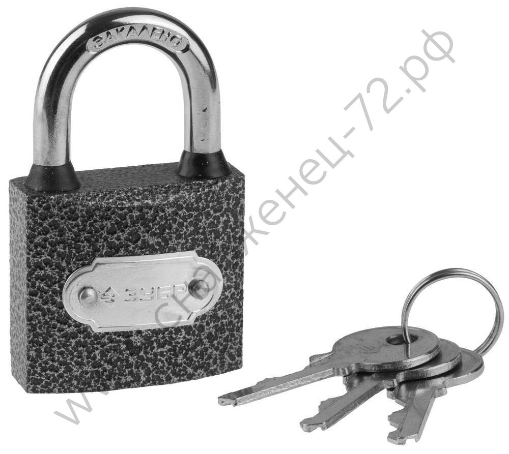 ЗУБР 38 мм, металлический корпус, навесной замок (3712-38)