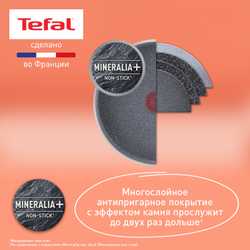 Набор посуды со съемной ручкой Tefal Ingenio Natural Force 3 предмета 22/26 см L3969202