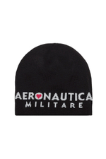 Шапка AERONAUTICA 062 черный сердечко розовым