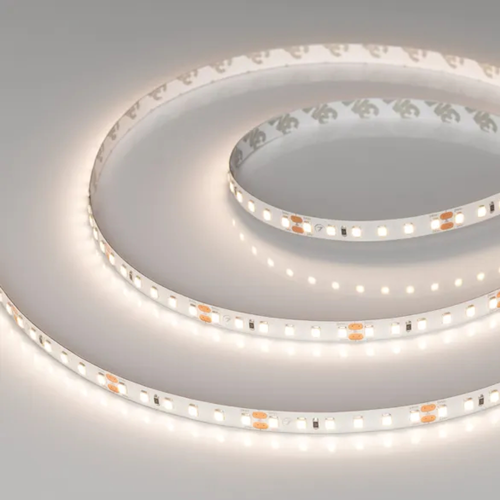 Светодиодная лента RT-A120-8mm 24V Warm3500 CRI98 (14.4 W/m, IP20, 2835, 5m) (Arlight, Открытый) 028573(2)