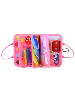 Бизиборд Обучай-ка в розовой сумочке