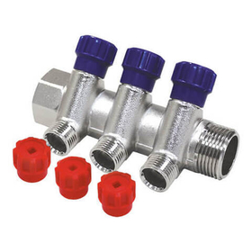 Коллектор универсальный Altstream ALT-K 1/2* НР х 1* - 4 выхода (с вентилями)