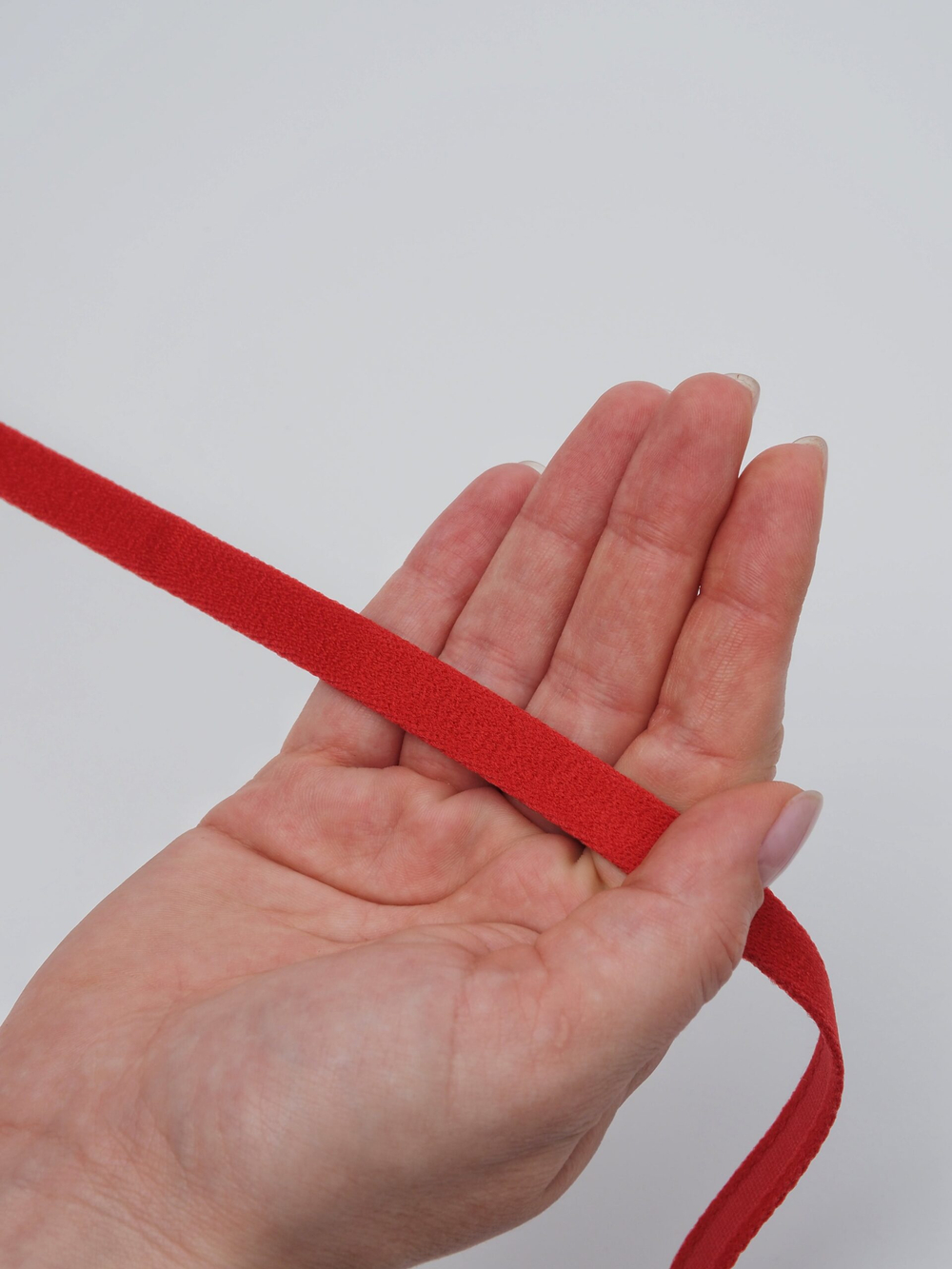 Туннельная лента красная бесшовная ширина 10 мм