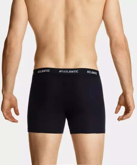 Трусы мужские боксеры (3шт), Atlantic 3MH-047, красные + серо-голубые + темно-синие