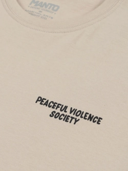 Футболка MANTO SOCIETY 25 бежевая